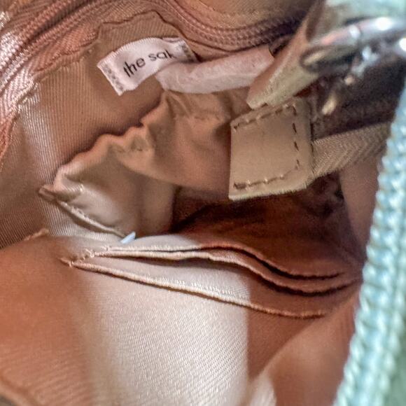 🌿 Vintage Y2K The Sak Sage Green Leather Mini Crossbody/Shoulder Bag - Picture 5 of 6